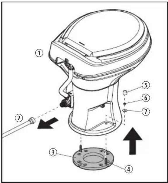DOMETIC 321 - Enlever une toilette existante - 1