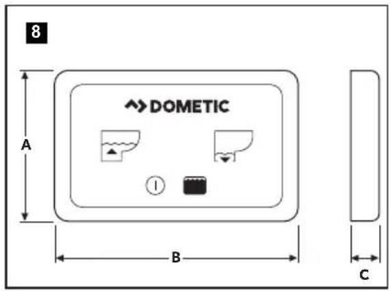 8 A B C ↑ DOMETIC