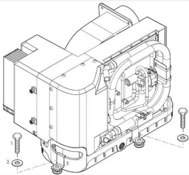 DOMETIC DCU - 7/) Instalar os s0portes de montagem e salda de Xg0a de londensaJão - 5