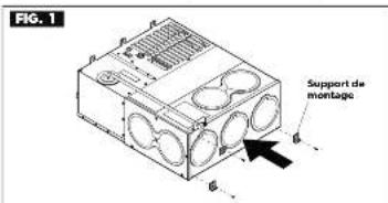 DOMETIC DFSD 20121 - Installation des supports de montage - 1