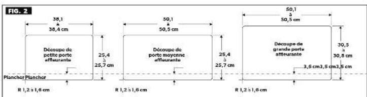 DOMETIC DFSD 20121 - Installation de portes affleurantes - 1