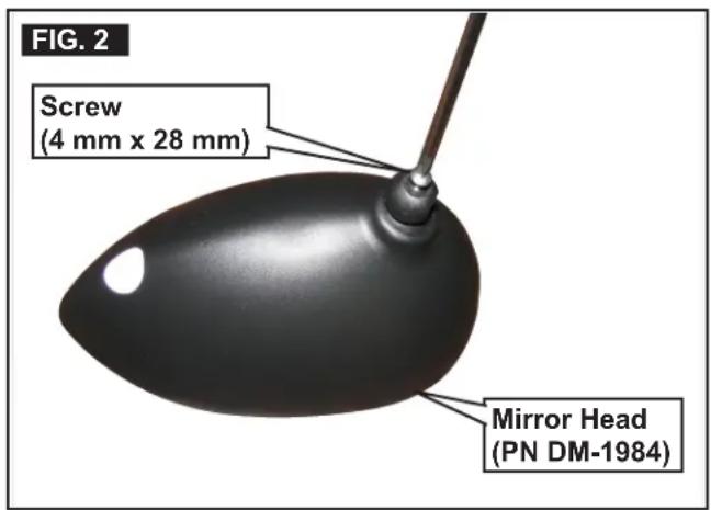 DOMETIC MILENCO AERO3 - Mirror Assembly - 2