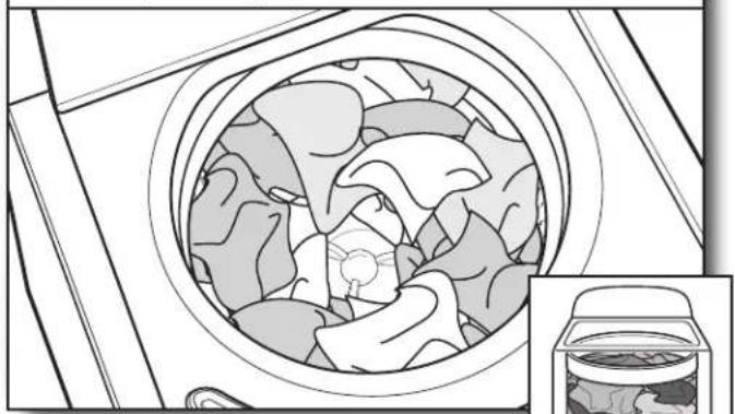 KENMORE 25132 - Cargue las prendas en la lavadora - 1