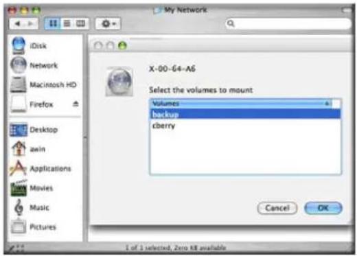 NETGEAR ReadyNAS RRP4420 - Bonjour による AFP 共有へのアクセス - 3