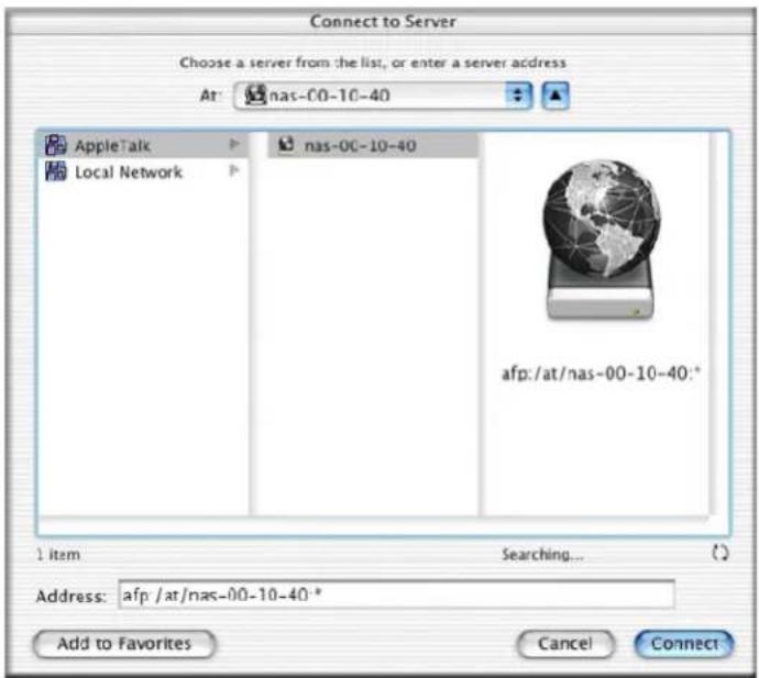 NETGEAR ReadyNAS RRP4420 - Mac OS 9 から同じ共有にアクセスする - 1