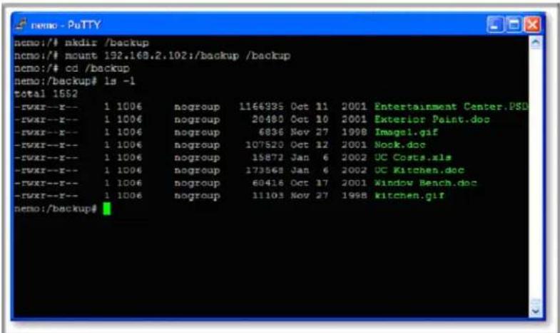 NETGEAR ReadyNAS RRP4420 - Linux/Unix から共有にアクセスする - 1