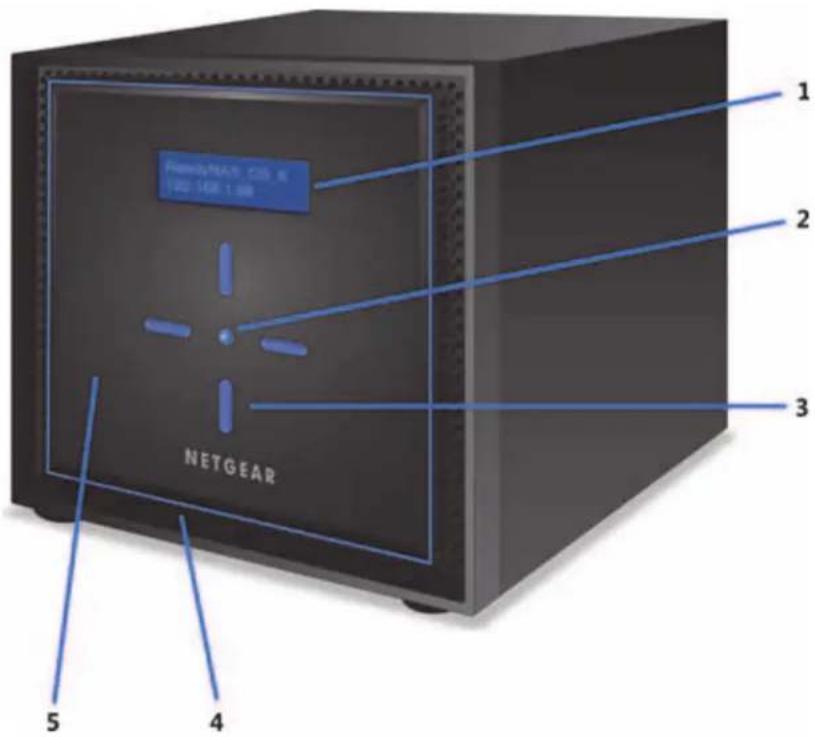 NETGEAR ReadyNAS R20221D - 前面と側面 - 1