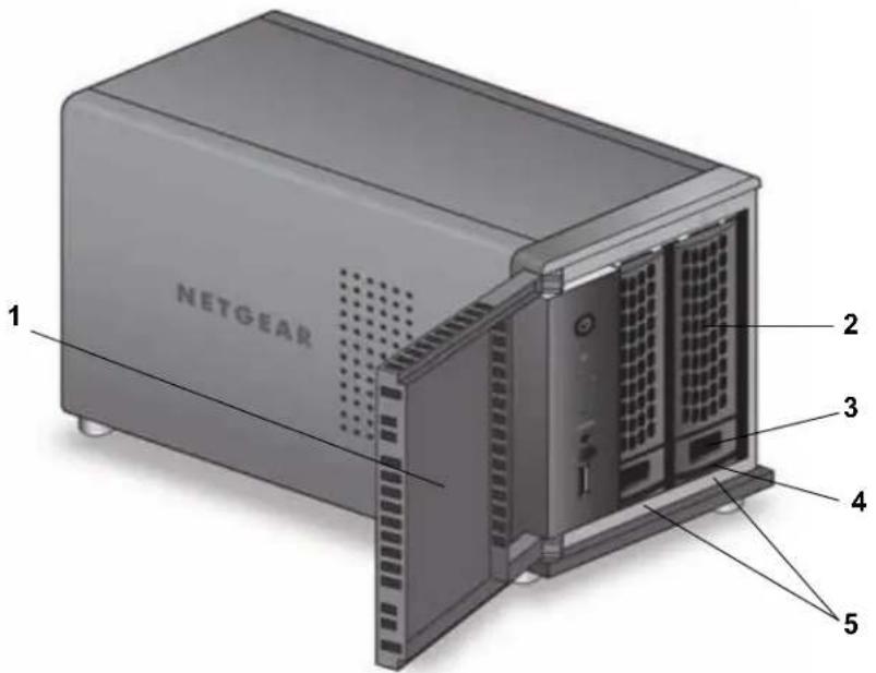 NETGEAR ReadyNAS R628X - ドライブベイ - 1