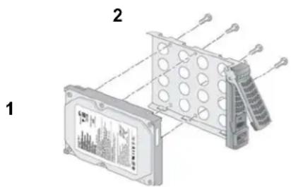 NETGEAR ReadyNAS RDP4000 - Pour remplacer le disque : - 1