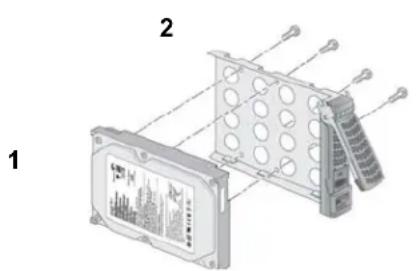 NETGEAR ReadyNAS RDU2120 Ultra 2 - Pour remplacer le disque : - 1