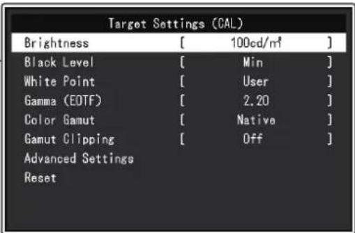 EIZO ColorEdge CG2700S - Lorsque mode couleur est advanced mode (CAL) - 2