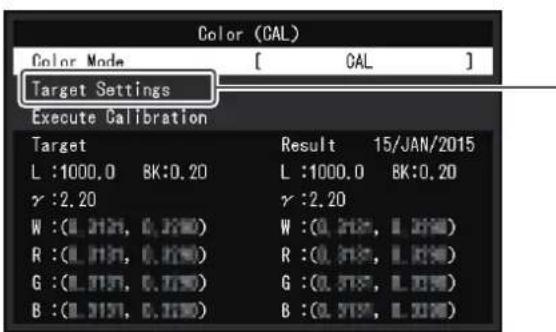EIZO ColorEdge CG2700S - Lorsque mode couleur est advanced mode (CAL) - 1