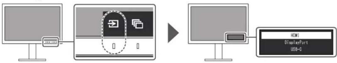 EIZO ColorEdge CG2700S - Commutation des signaux d'entrée - 1