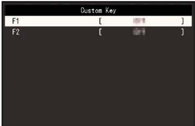 EIZO ColorEdge CG2700S - Attribution d'une fonction à une touche personnalisée - 4