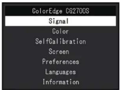 EIZO ColorEdge CG2700S - Attribution d'une fonction à une touche personnalisée - 1