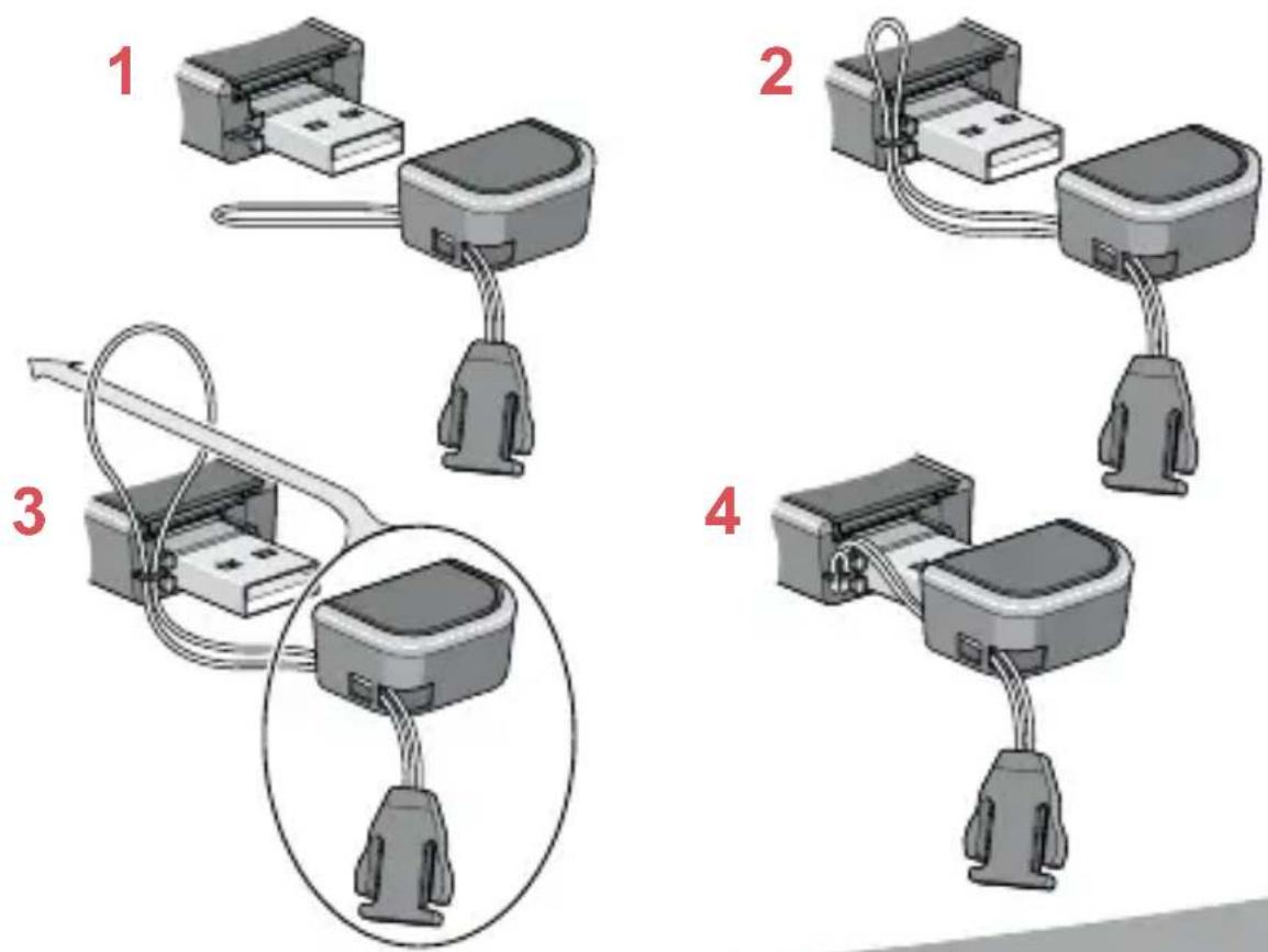 NETGEAR AirCard 307U - Fixation de la Ianière - 1