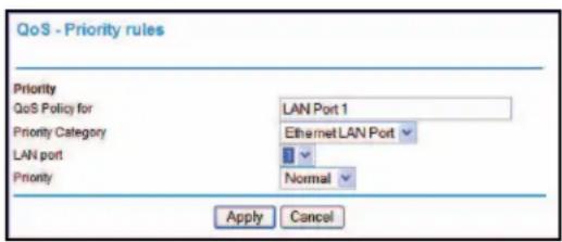 NETGEAR MVBR1210C - Pour configurer la priorité de port LAN : - 1