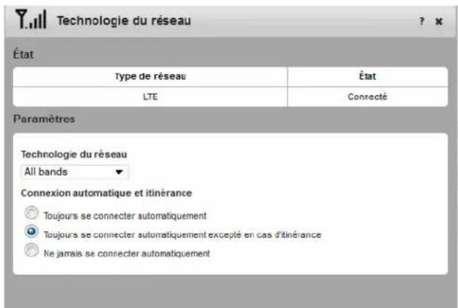 NETGEAR AirCard 763S - Définition des options de connexion automatique et de réseau - 1