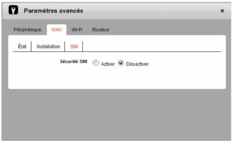 NETGEAR AirCard 763S - Activation de la sécurité SIM - 1