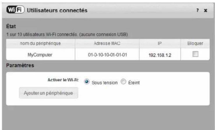 NETGEAR AirCard 763S - Activation/désactivation du Wi-Fi - 1