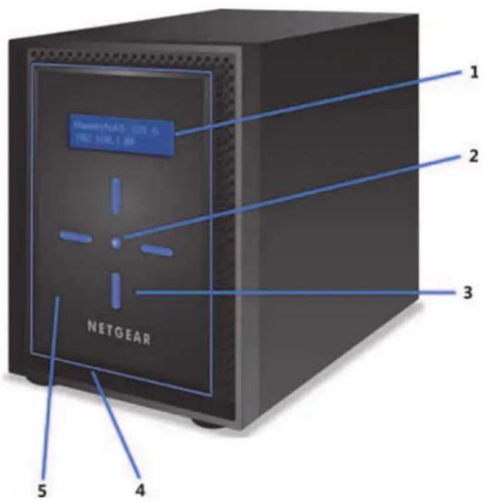 NETGEAR ReadyNAS RN626X - 前面と側面 - 1