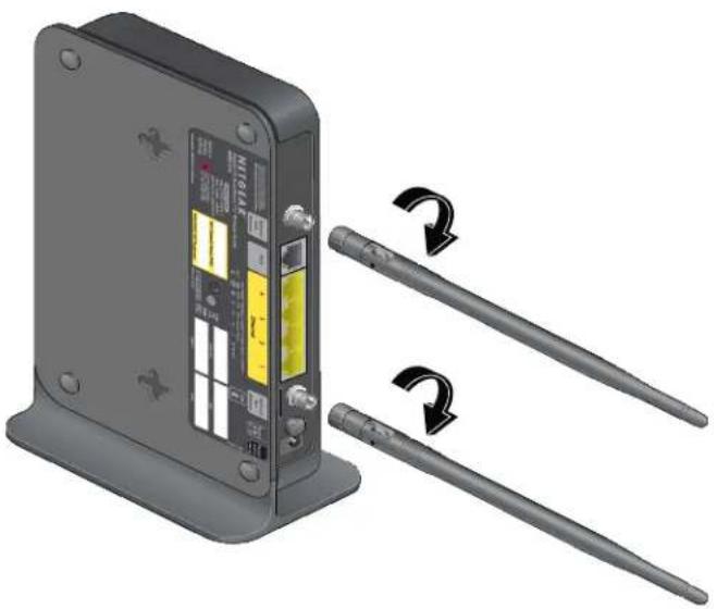 NETGEAR MBR1516 - Pour installer des antennes externes en option : - 1