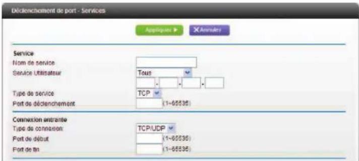 NETGEAR MBR1516 - Pour configurer un déclenchement de port : - 2