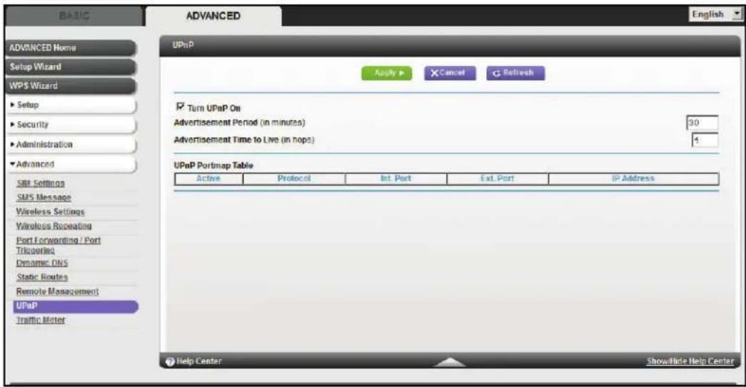 NETGEAR MBR1516 - To turn on Universal Plug and Play: - 1