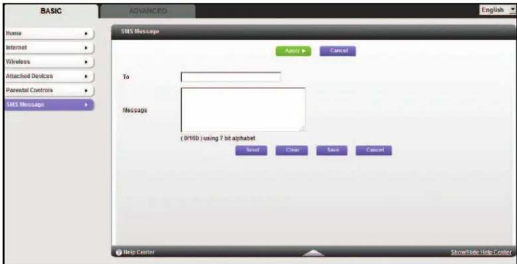 NETGEAR MBR1516 - To send SMS messages: - 1