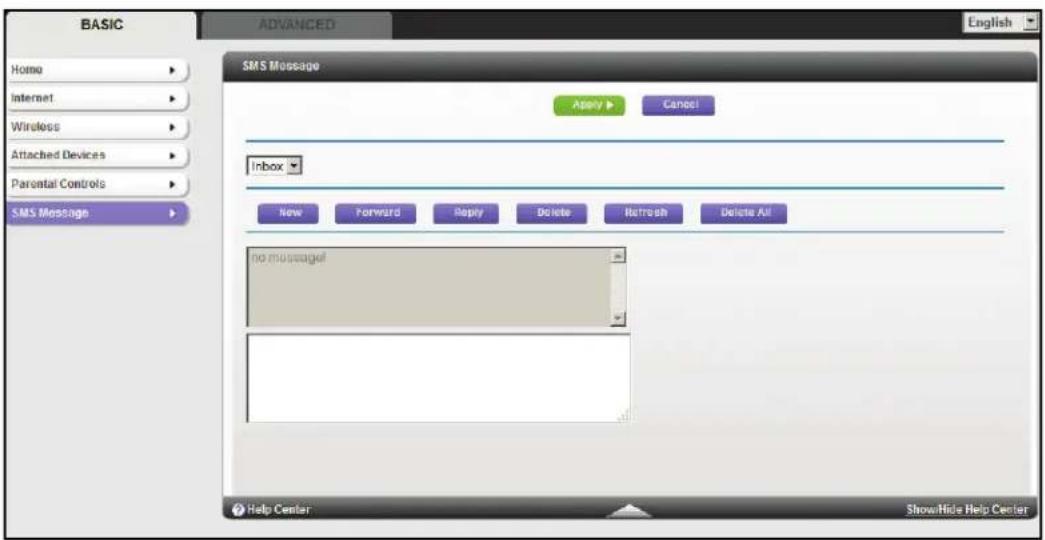 NETGEAR MBR1516 - To view new SMS messages: - 1