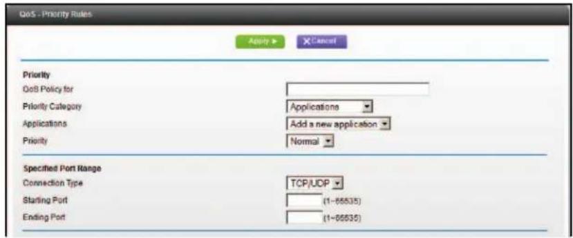 NETGEAR MBR1516 - Manage the QoS Priority Rules - 2