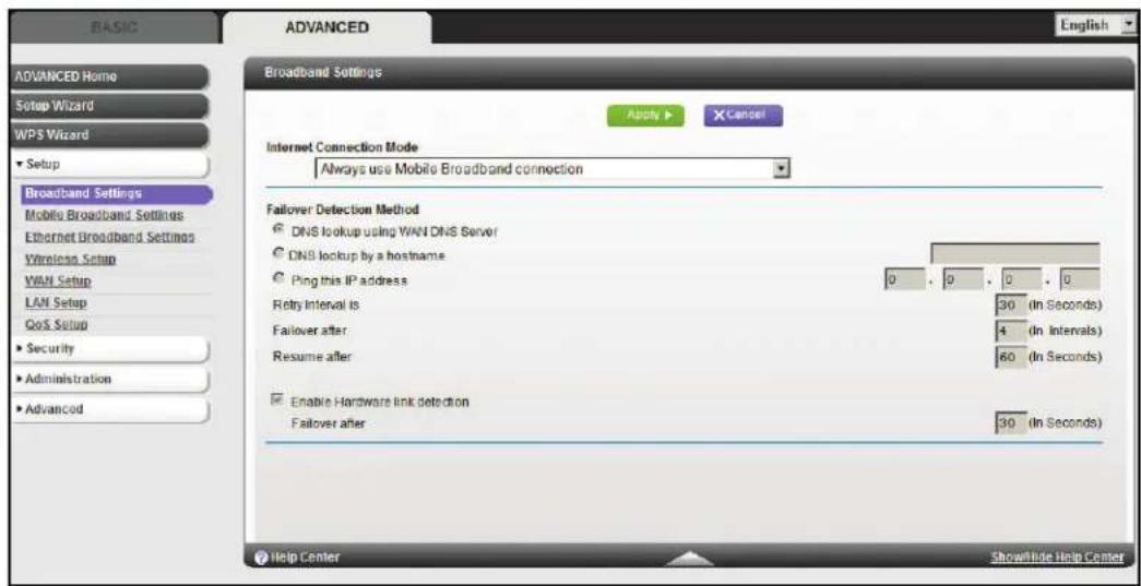 NETGEAR MBR1516 - To select your Internet connection mode: - 1