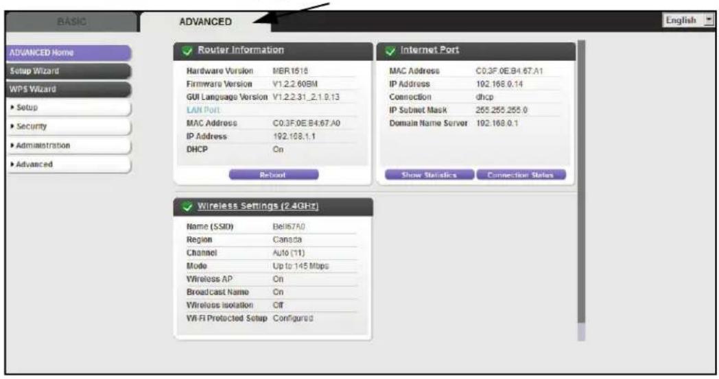 NETGEAR MBR1516 - Specifying custom settings - 1