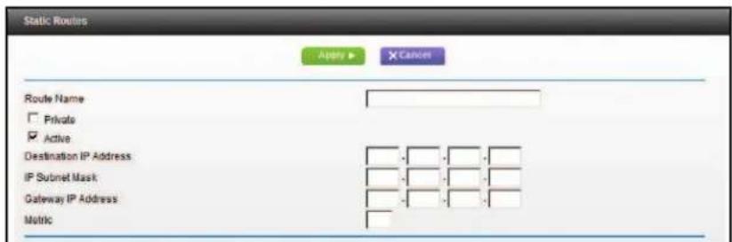 NETGEAR MBR1516 - To set up a static route: - 2