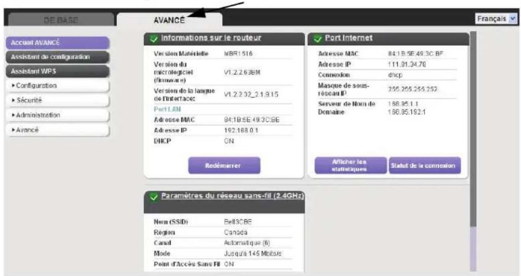 NETGEAR MBR1516 - Spcification des parametes personalisés - 1
