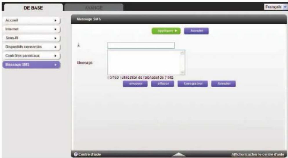 NETGEAR MBR1516 - Pour envoyer des messages SMS : - 1