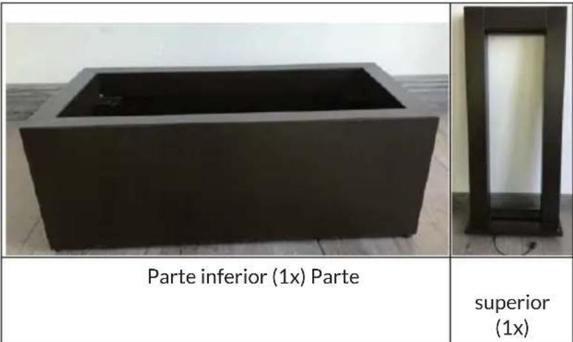 Parte inferior (1x) Parte superior (1x)
