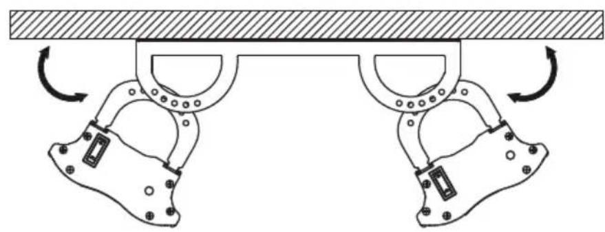 Blumfeldt Cosmic Beam Plus - Double installation au plafond : - 1