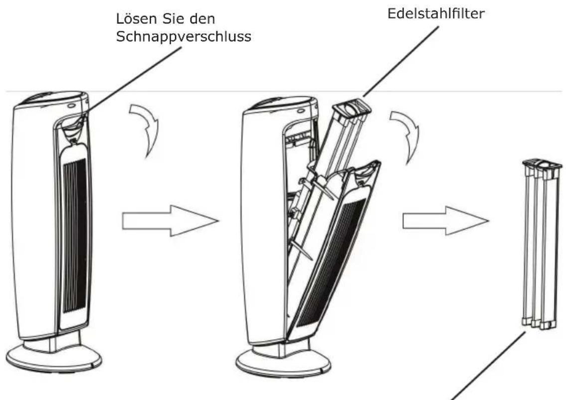 OneConcept St. Oberholz XL - Reinigung des Filters - 1