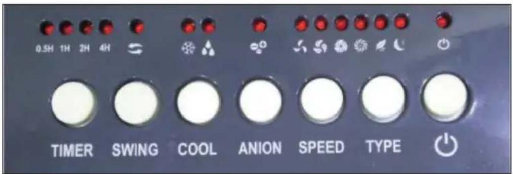 OneConcept Kingcool - Panel de control y unidades de los botones - 1