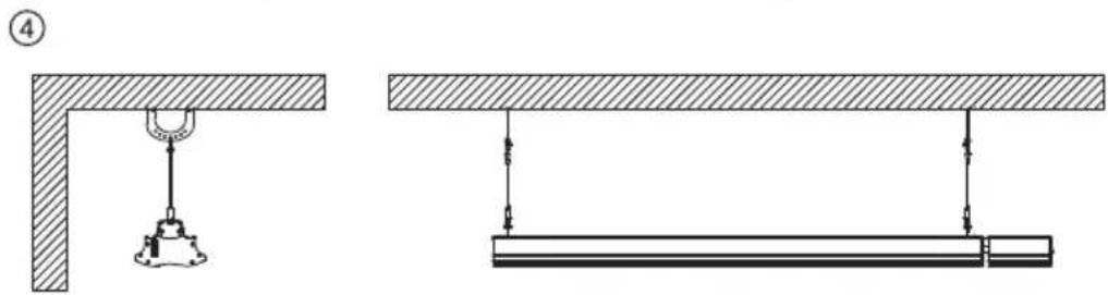 Blumfeldt Cosmic Beam Smart - Montage au plafond - 6