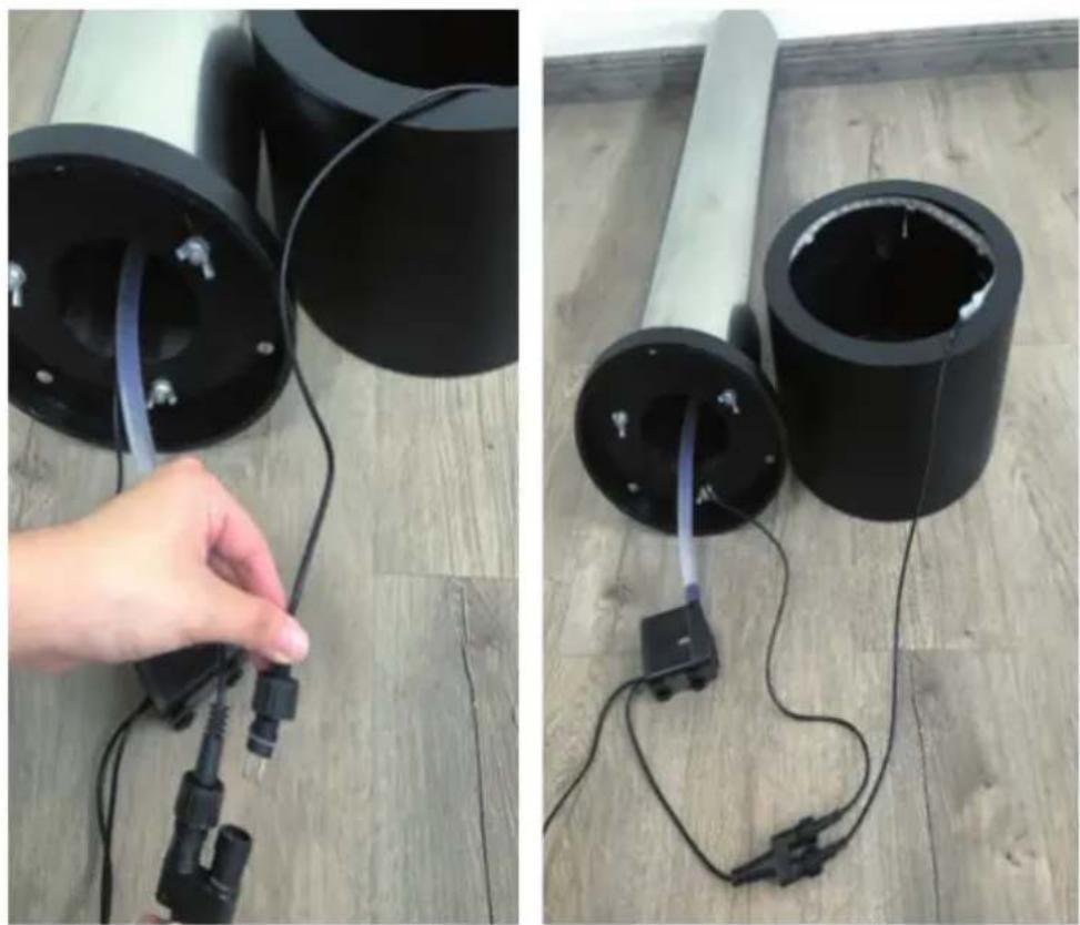 Blumfeldt Ayana - 2: collegare la pompa al tubo flessibile. - 4