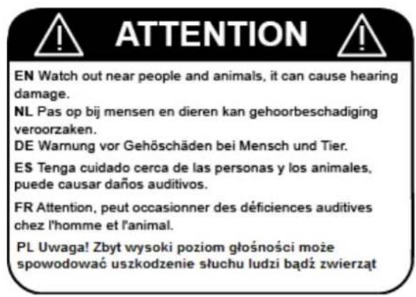 Vonyx MEG065 - Precaución: - 4