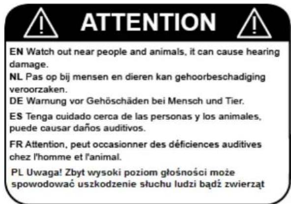 Vonyx MEG065 - Warning: - 4