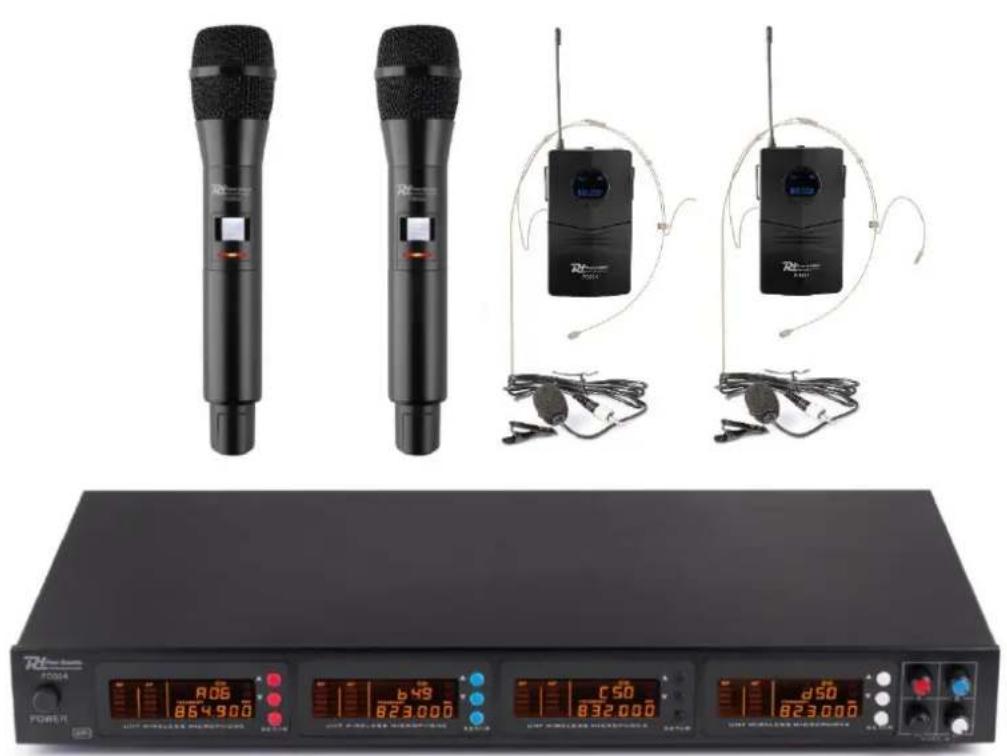 Power Dynamics PD504B - PD504-Series Wireless Microphone UHF - 1