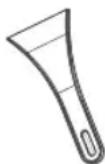 BAUKNECHT GK 1895 2 - Raschietto in plastica - 1