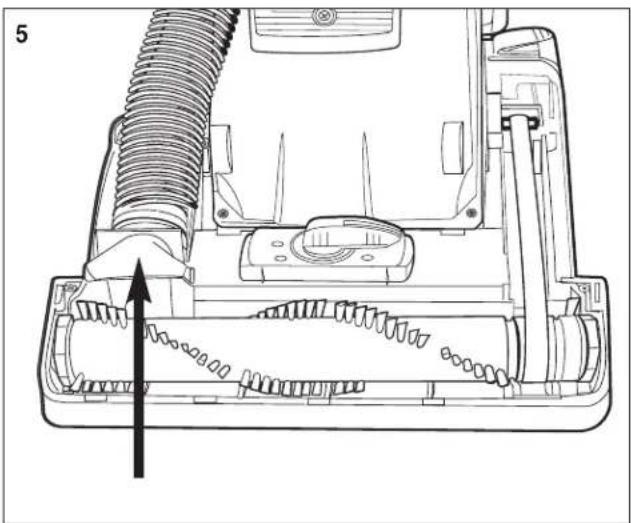 Sanitaire FORCE QuietClean SC5713D - How to clear a blockage / Comment débloquer l'aspirateur / Cómo despejar un bloqueo - 3
