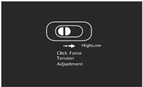 Contour Design RollerMouse Pro3 Plus - Réglage de la tension de la sensibilité du click - 1