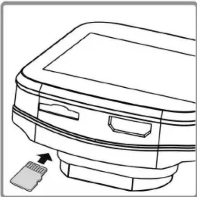GiiNii GD250 - Inserting the Memory Card - 1