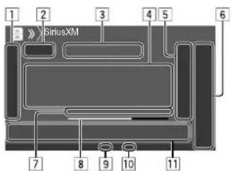 KENWOOD DDX26BT - Informations de lecture sur l'écran de commande de la source - 1